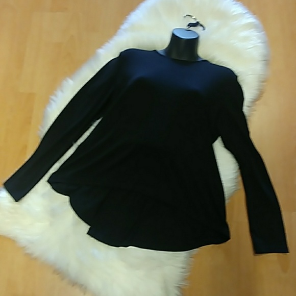 Timing Knit Top With Georgette Panel in Back - Picture 6 of 8